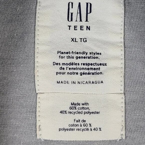 Gap Teen Back To The Future Long Sleeve Crop Top XL - Picture 11 of 14